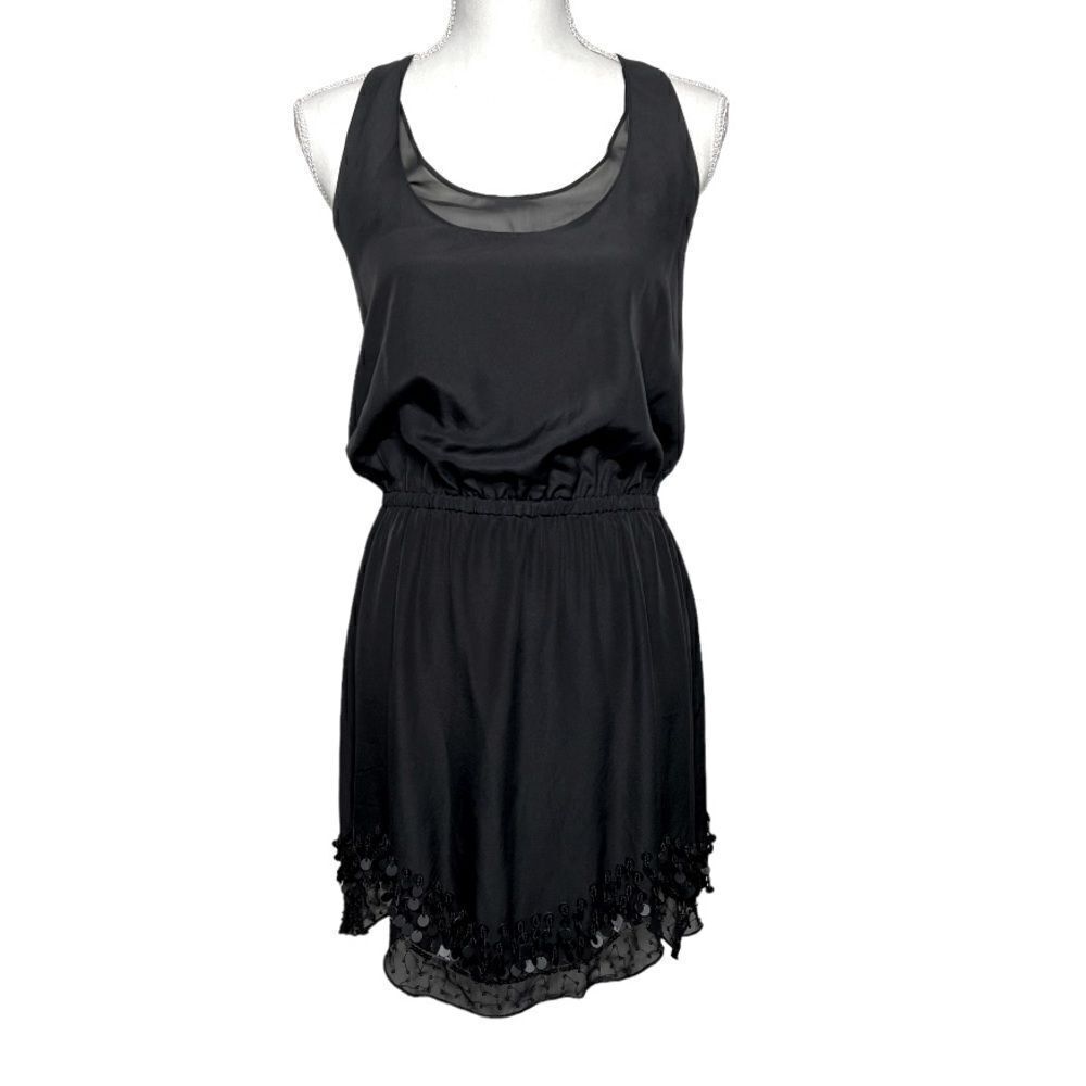 ROBBI & NIKKI Black Sleeveless Embellished dress. Size Small